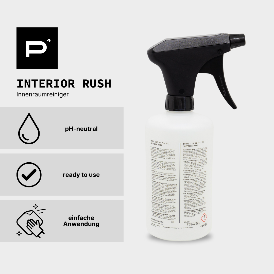 Interior Rush - leistungsstarker & schonender Innenraumreinigung - P4 Care